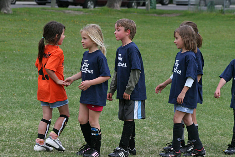 Good sports after a good game.