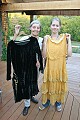 Shirley and Sarah with some old clothes from the 1930's