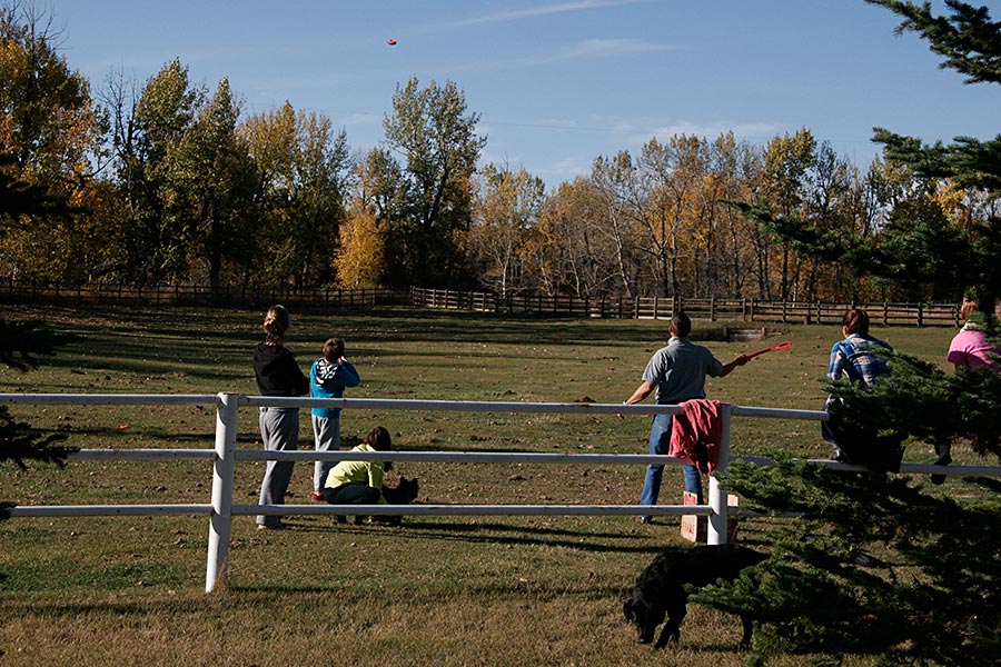 Skeet shooting, TwoCreek, Fall 2011