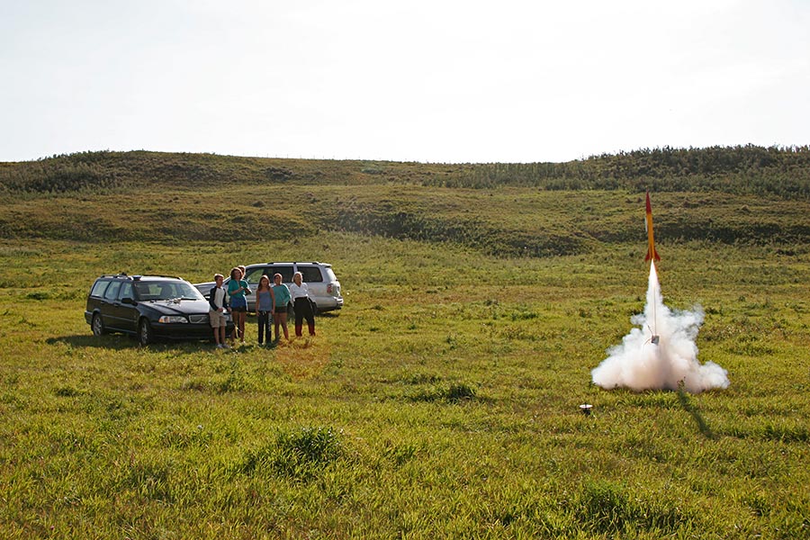 and away it goes!...