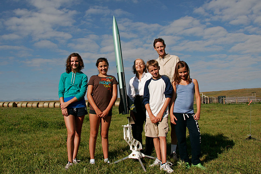 Neve, Brooke, Shirley, Riley, Ian and Emily