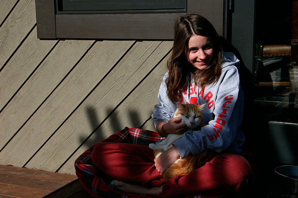 Emily with "Bubba"...