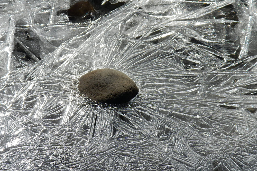 Early morning ice...