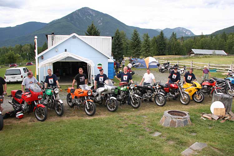 A unique day for the owners of this distinguished and legendary motorcycle.