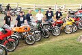 LtoR: Dan Watt, orange 750 SFC: Paul Leclair RGS 1200 Executive: Scott Williams, 1200 Mirage: <br />Wes Evernden, 750SF: Wolfgang Haerter, early 750SF: Randall Henisgsen, new 750 Laverda