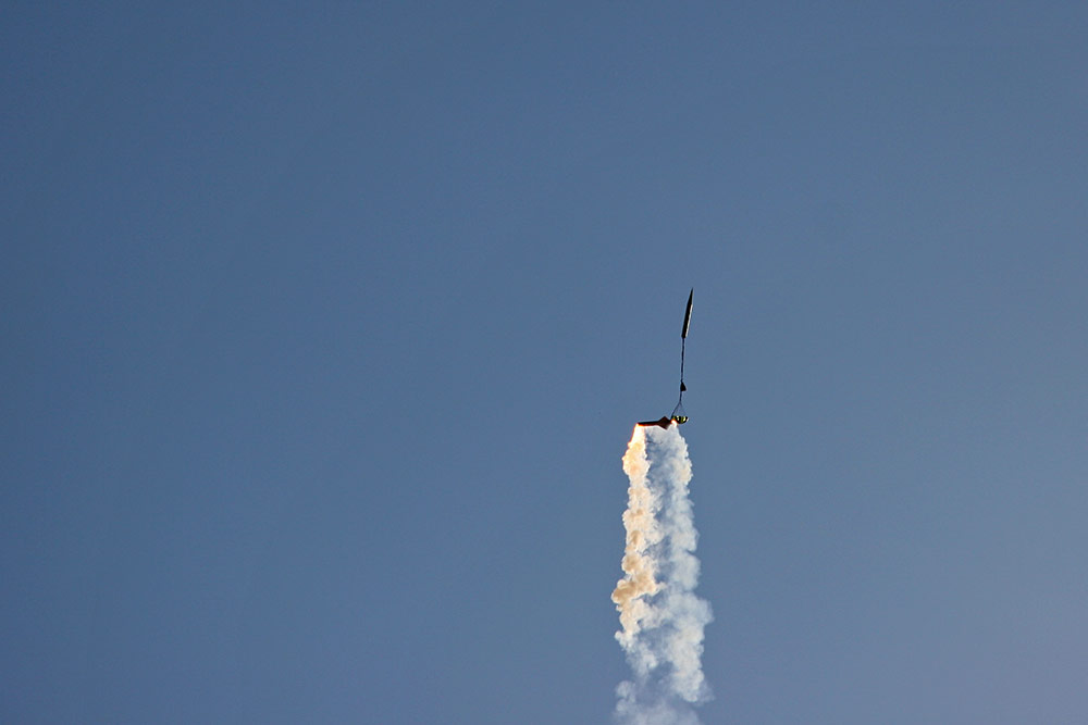 the rocket separates <br />at the coupler...