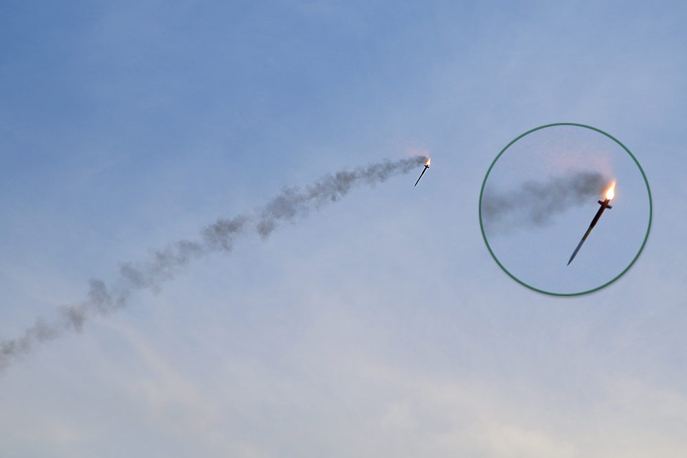 which caused the rocket <br />to destabilize...