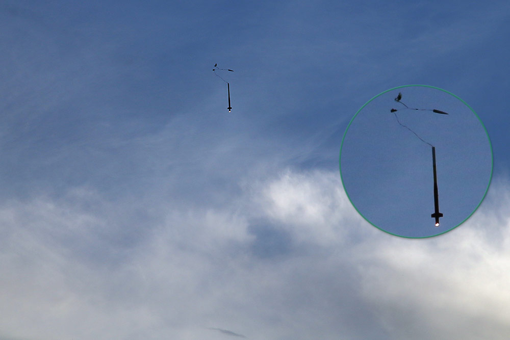 and the chute managed <br />to deploy...