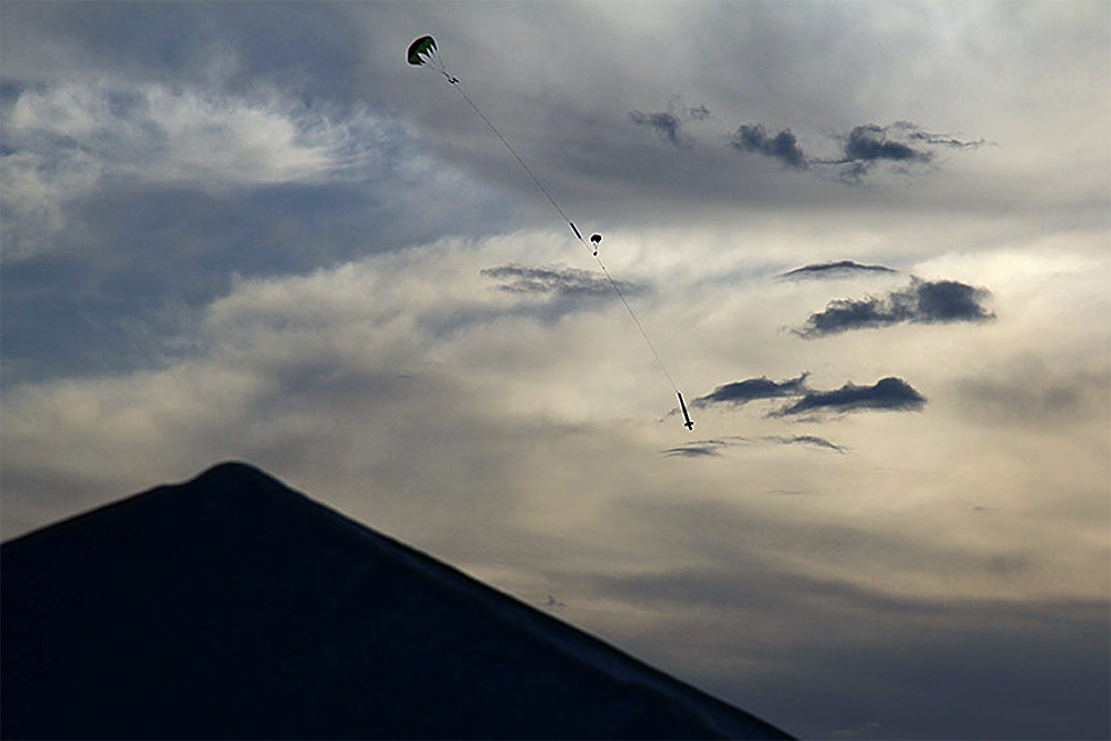 for a soft landing, <br />virtually undamaged...