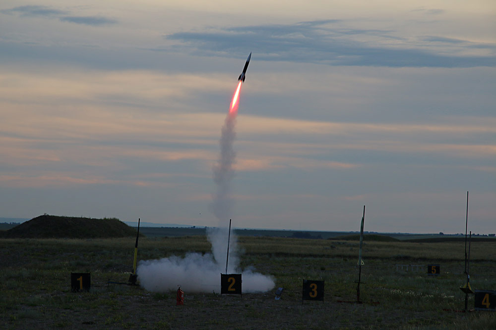 with a fast liftoff...