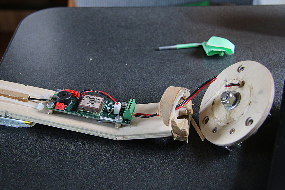 the Telemetrum sled took a hard hit and cracked at the rear <br />screw mounts, the board itself does not seem damaged...