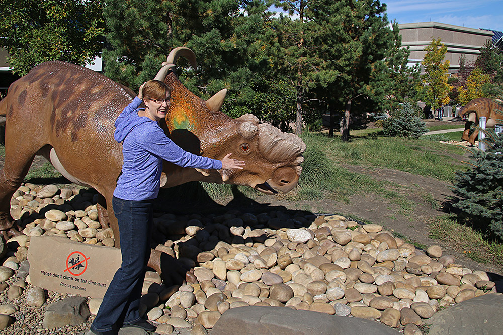 Mary-Ann at the Tyrrell museum...