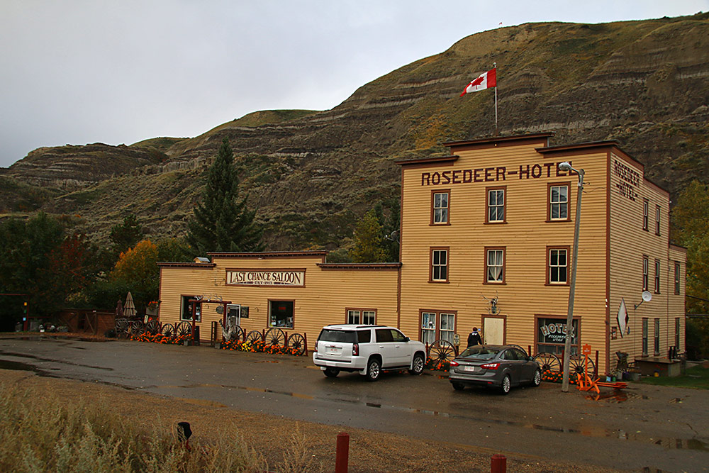 The Rosedeer Hotel in Wayne, Alberta...