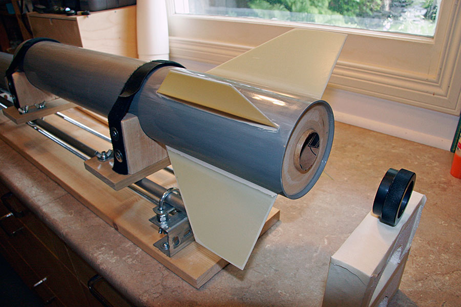 This workflow illustrates a method for modifying a motor mount assembled <br />from instructions for a PMR retainer, so it can accomodate <br />a required AeroPac retainer instead.