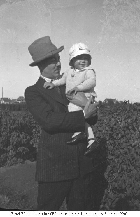 Ethyl Watson's brother (Walter or Leonard) and nephew?, circa 1920's