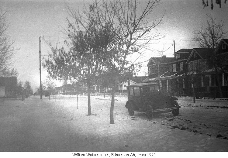 William Watson's car, Edmonton Ab, circa 1925