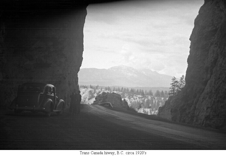Trans Canada hiway, B.C. circa 1920's