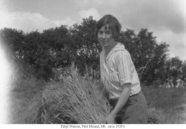 Ethyl Watson, Pilot Mound, Mb. circa 1920's