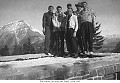 Bill Watson 2nd from left, Banff, circa 1940