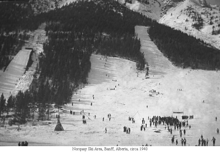 Norquay Ski Area, Banff, Alberta, circa 1940