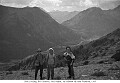 Steel Locking, Bob Jackson, Jack Harper, on Bellview Hill near Waterton, 1940
