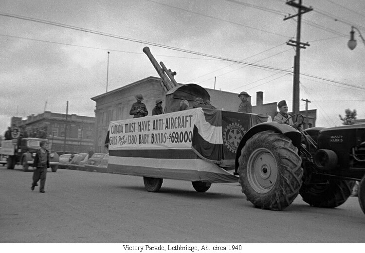 Victory Parade, Lethbridge, Ab. circa 1940