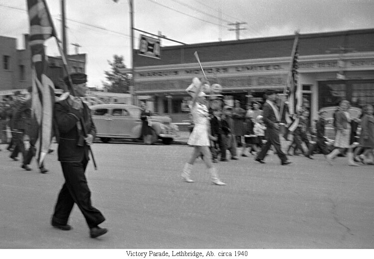 Victory Parade, Lethbridge, Ab. circa 1940
