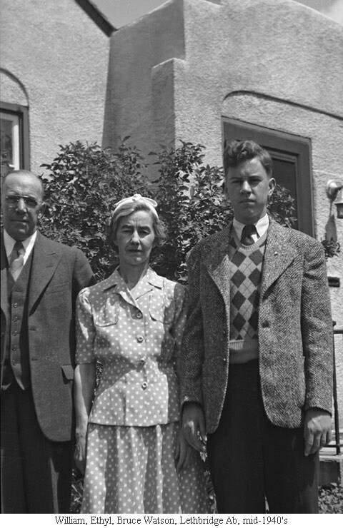 William, Ethyl, Bruce Watson, Lethbridge Ab, mid-1940's