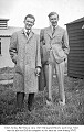 Mort Jordon, Bill Watson circa 1940. Bill married Mort's sister Jean. Mort <br />was the pilot and Bill the navigator on the same air crew during WWII.
