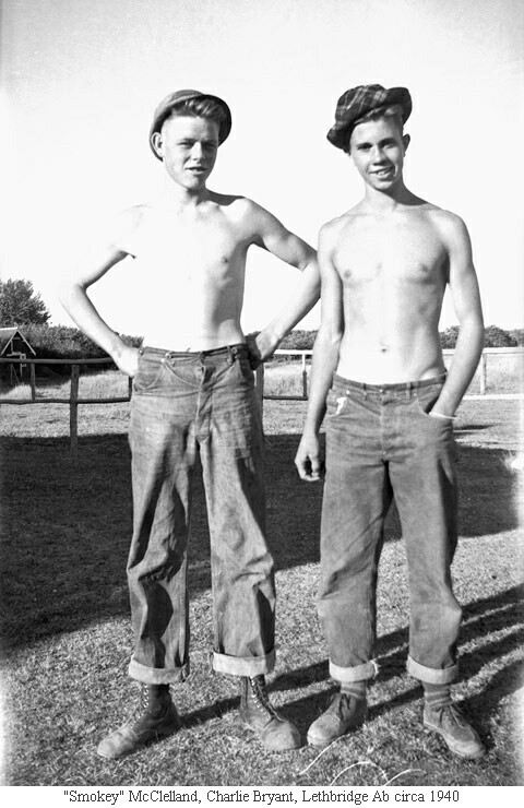 "Smokey" McClelland, Charlie Bryant, Lethbridge Ab circa 1940