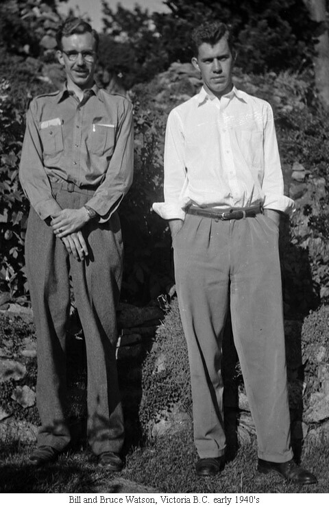 Bill and Bruce Watson, Victoria B.C. early 1940's