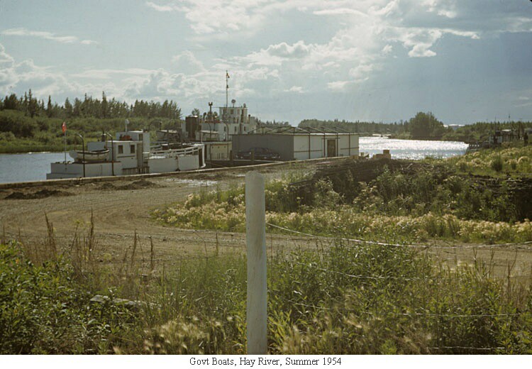 Govt Boats, Hay River, Summer 1954