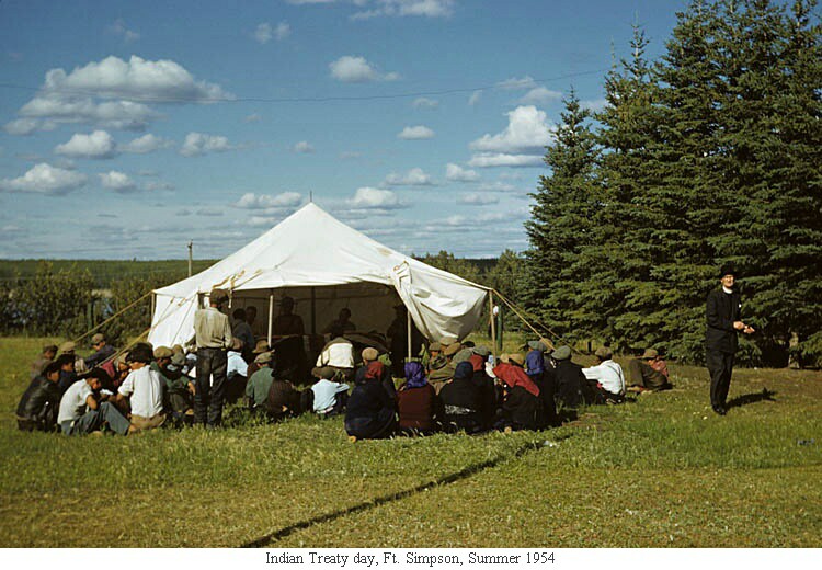 Indian Treaty day, Ft. Simpson, Summer 1954