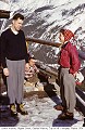 Bruce Watson, Nipper Guest, Shirley Watson, Top of Mt. Norquay, Winter 1954