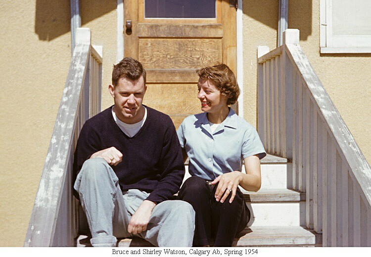 Bruce and Shirley Watson, Calgary Ab, Spring 1954