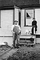 John Walker and Elizabeth Reid Watson (nee Walker) at "The Bush". One of <br />the very few photos taken of John Walker before he died. c.1935.