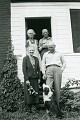Top row: Mary Walker, Thomas H. Walker (Tammy), bottom: Elizabeth <br />Reid Walker, Alex Walker, at "The Bush" c.1957