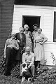 LtoR: Thomas Pow Watson, Elizabeth Reid Watson (nee Walker), Mary Walker, <br />Thomas H. Walker (Tammy), Elizabeth Reid Watson Finlay(Betty), <br />Alex Walker (seated), "The Bush", c.1957