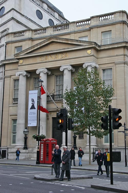 Canada House near Trafalgar Square, London.