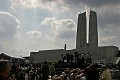 The clouds added a dramatic backdrop to the Memorial...