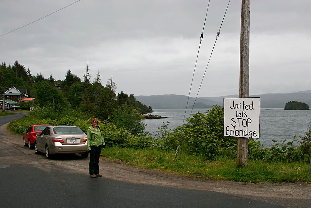 One common theme that seemed to be on the minds of many people in <br />town, was the proposed oil tanker terminal at Prince Rupert...