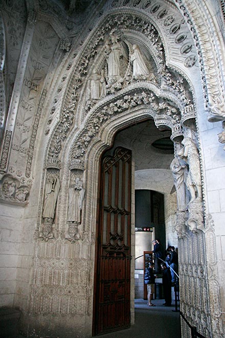 access to the tower elevator is reached just <br />outside the entrance to the cloister...