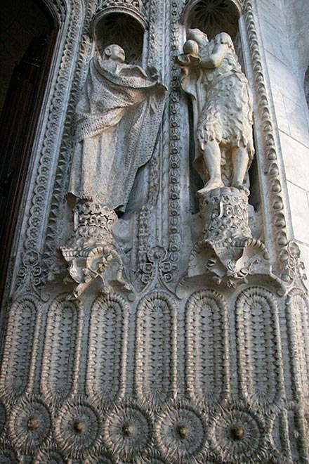 the profusely decorated, "Death of the Just"...