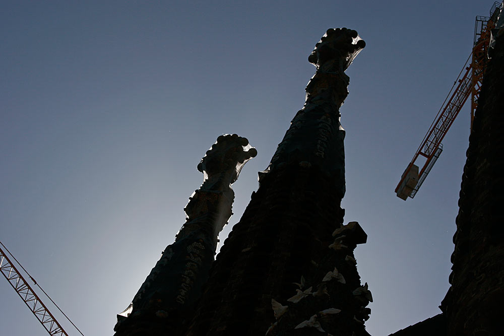 Like the Bell towers on the Passion facade, the towers above the <br />Nativity facade on the north side of the church also have an <br />elevator used to reach a high vantage point on the towers...