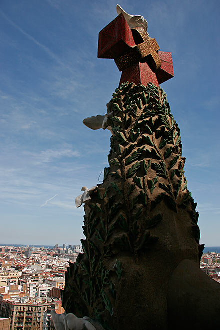 the top of the Tree of Life, <br />symbolizing the Trinity...