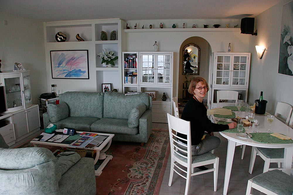 Mary-Ann, in the home of our gracious hostess, Nan Brodie...